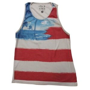 Free State Tank Top In Red Blue White Men's Small